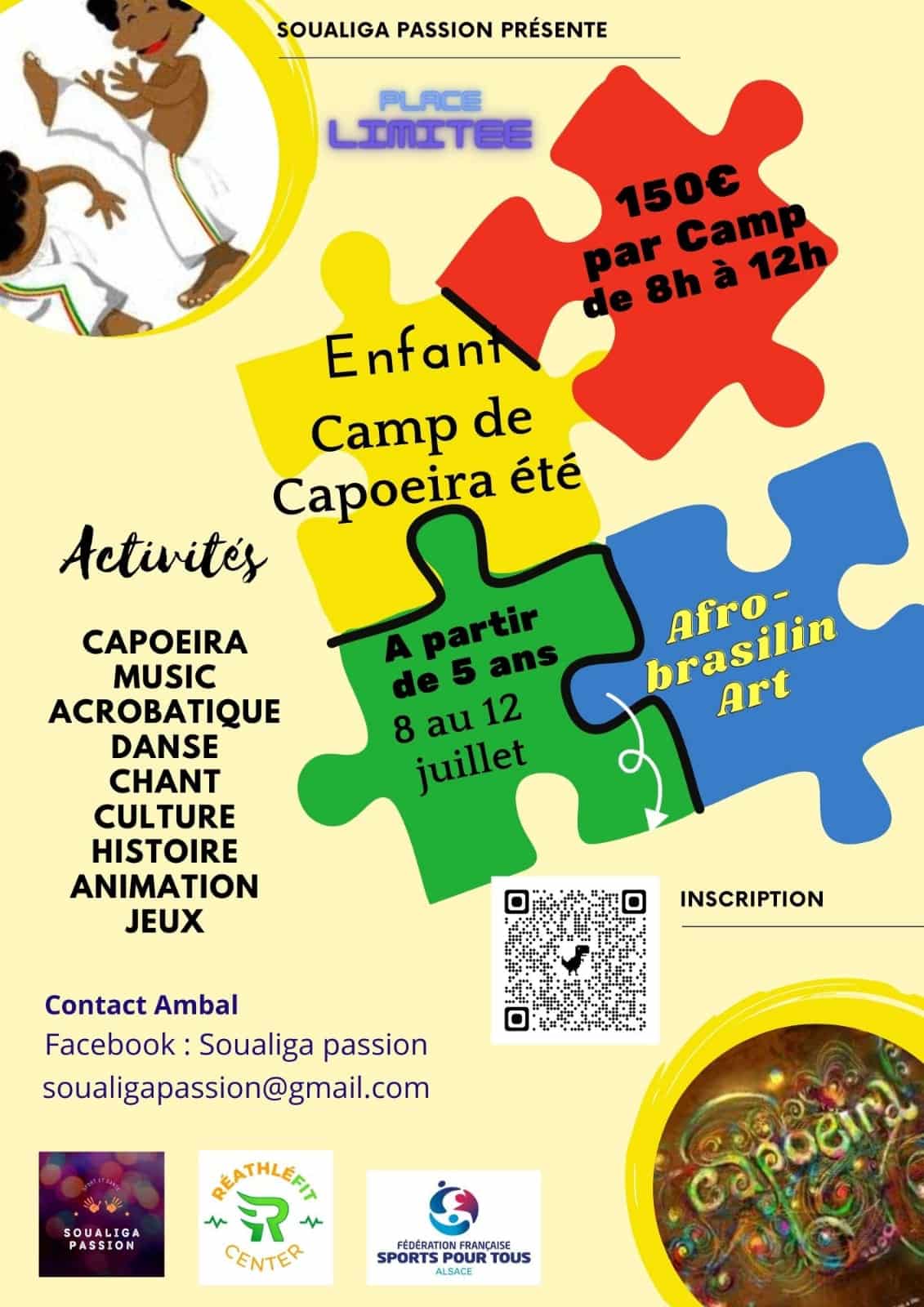 flyer stage de capoeira