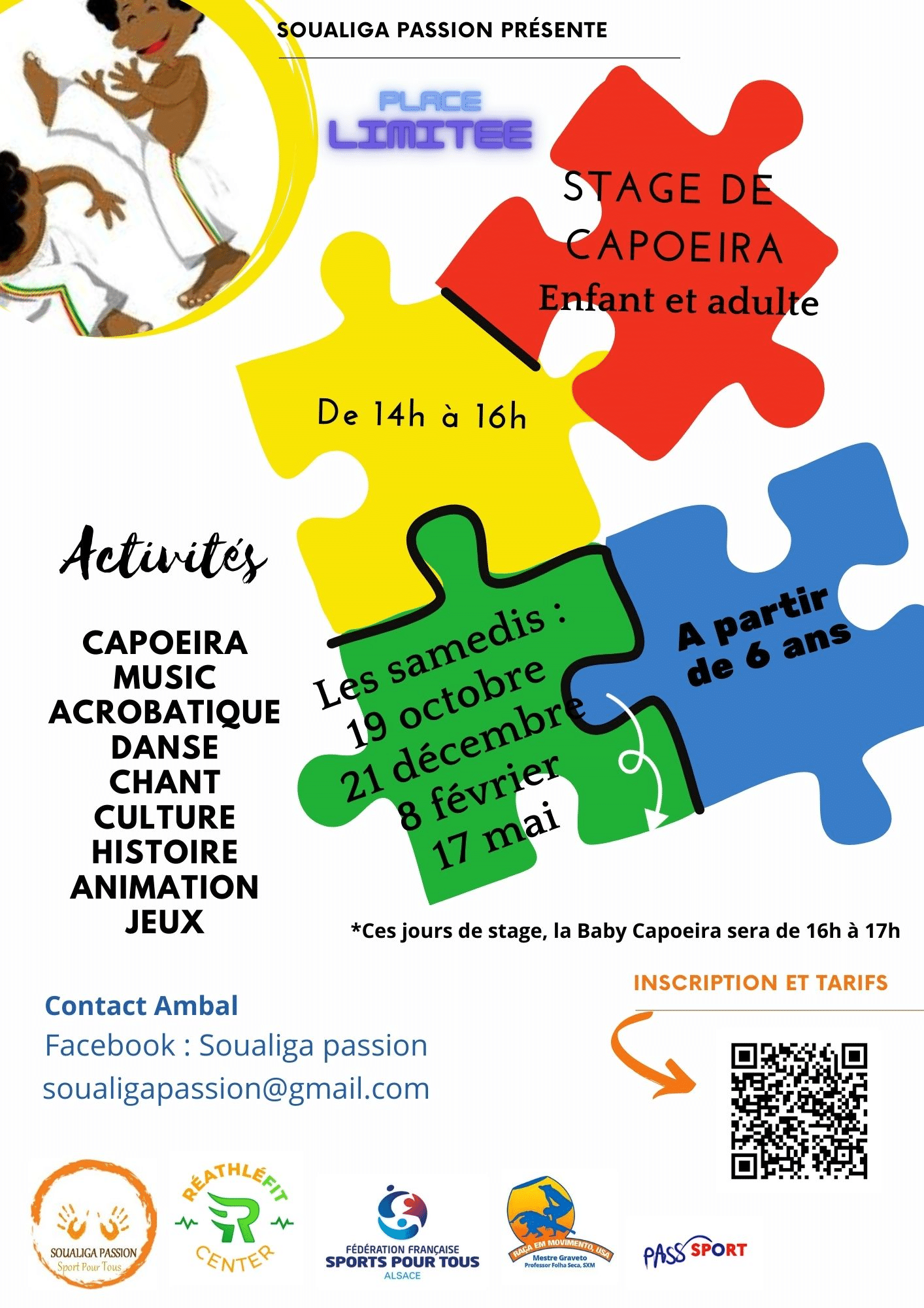 flyer stage de capoeira